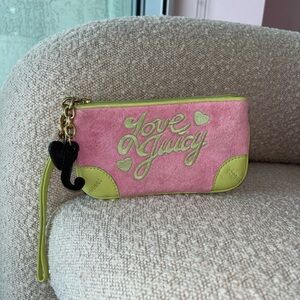 Juicy Couture Y2K Pink and Green Wristlet 💕💚